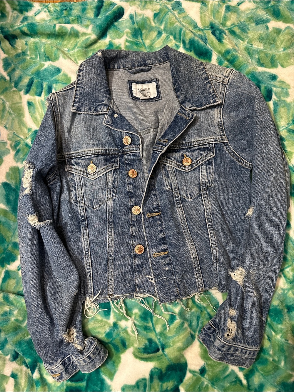 Forever 21 Jean Jacket,S